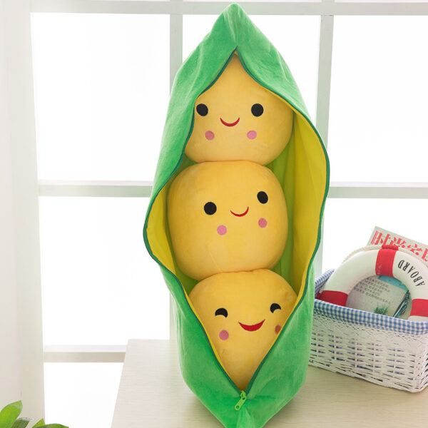 Pea Pod Plush Toy Doll Cute Couple Bean Sleeping Pillow - Image 5