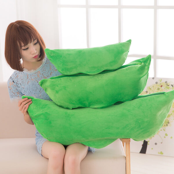 Pea Pod Plush Toy Doll Cute Couple Bean Sleeping Pillow - Image 2