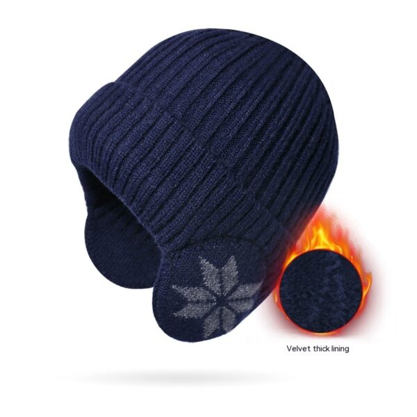 Thermal Knitting Woolen Cap Men's Fleece-lined Thickened Winter Trending Products - Image 8