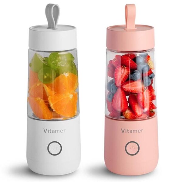 350ml Portable Blender Juicer Electric USB Rechargeable Mixer Smoothie Slushy Cup Juice Blender Bottle USB Charging Kitchen Gadgets - Image 6