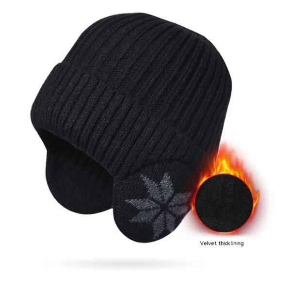 Thermal Knitting Woolen Cap Men's Fleece-lined Thickened Winter Trending Products - Image 6