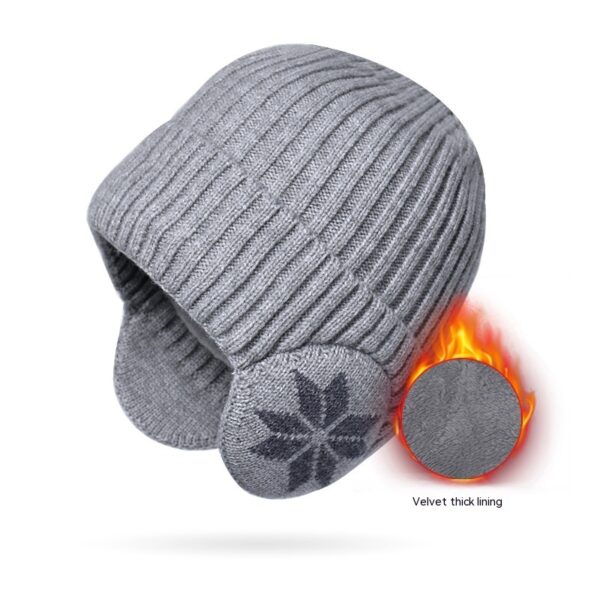 Thermal Knitting Woolen Cap Men's Fleece-lined Thickened Winter Trending Products - Image 5