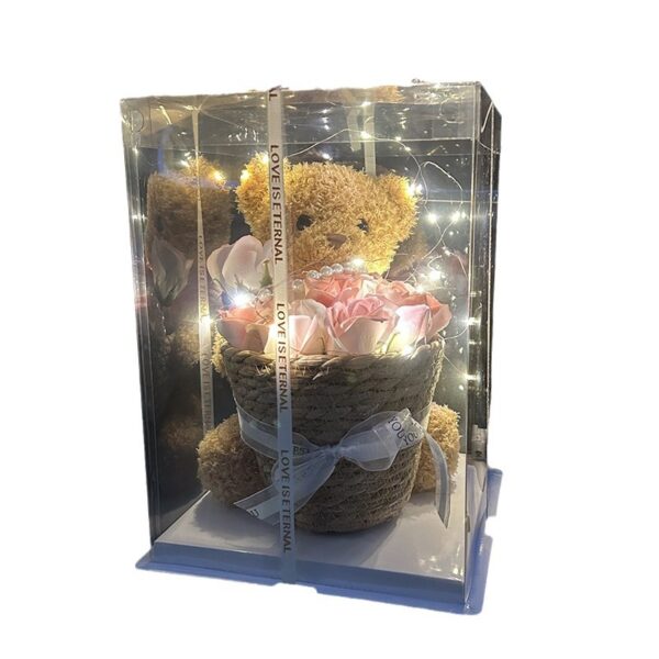 Mother's Day Internet Celebrity Doll Teddy Bear Rose Basket - Image 6