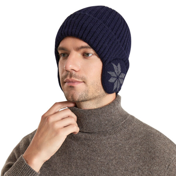 Thermal Knitting Woolen Cap Men's Fleece-lined Thickened Winter Trending Products - Image 2