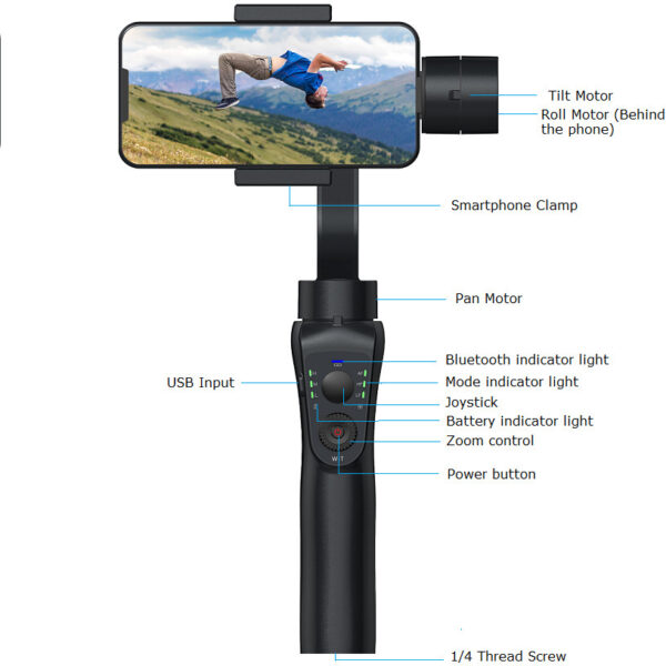 Holding stabilizer and handheld gimbal - Image 2